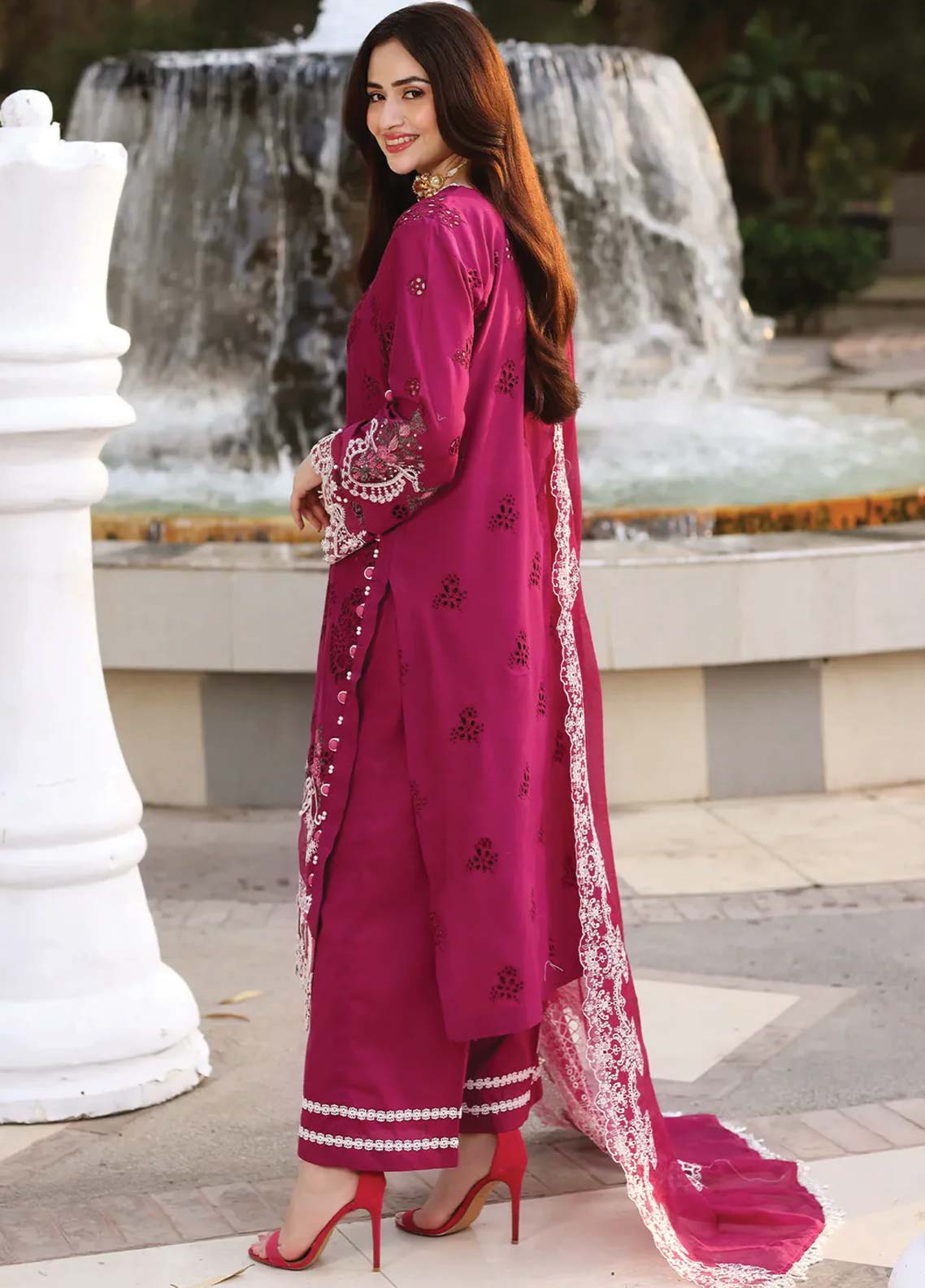 D#4A Elaf Festive Chikankari Collection 623 D#4A Elaf Festive Chikankari Collection 623