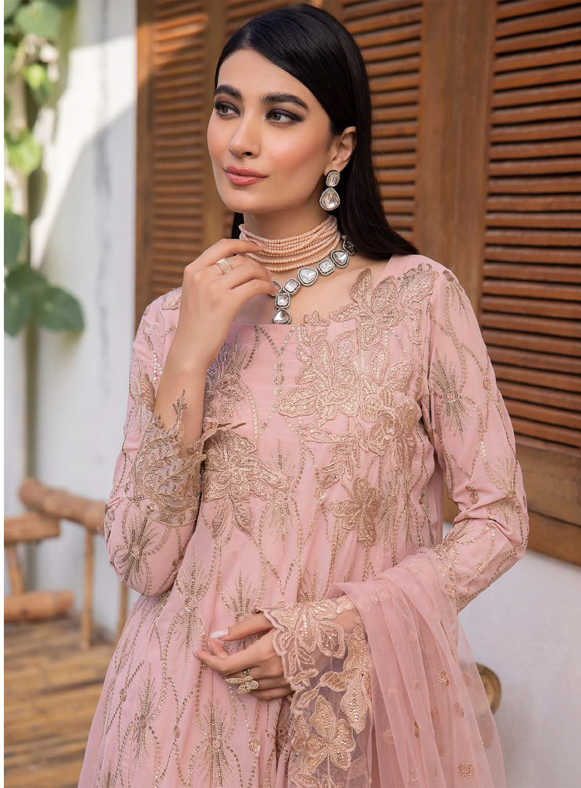 Iznik Embroidered Chiffon Unstitched 3 Piece Suit - 22 Iznik Embroidered Chiffon Unstitched 3 Piece Suit - 22