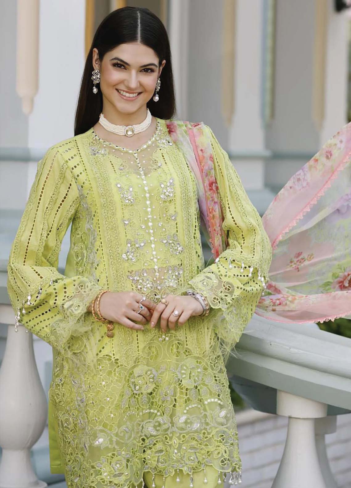 D#09 Noor By Saadia Asad Eid Handwork Schiffli Laserkari Collection 623 D#09 Noor By Saadia Asad Eid Handwork Schiffli Laserkari Collection 623