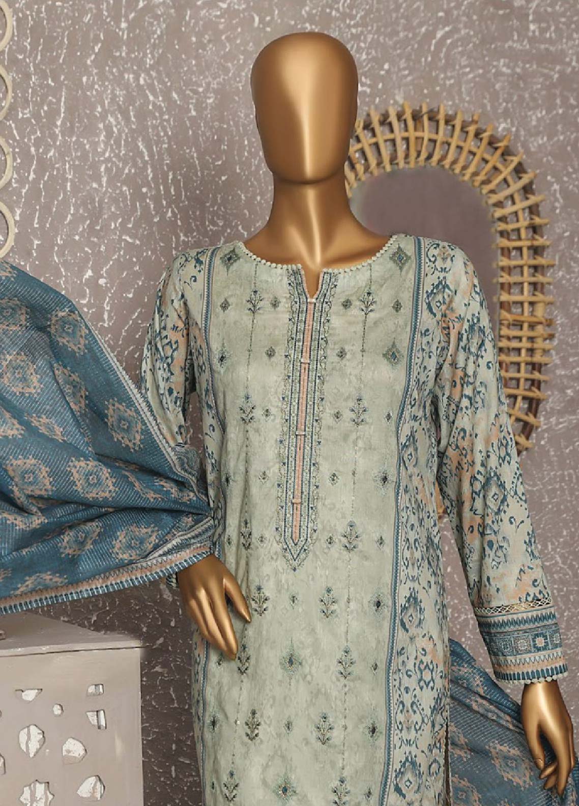 D#92 HZ Asasa Emb Lawn Collection 623 D#92 HZ Asasa Emb Lawn Collection 623