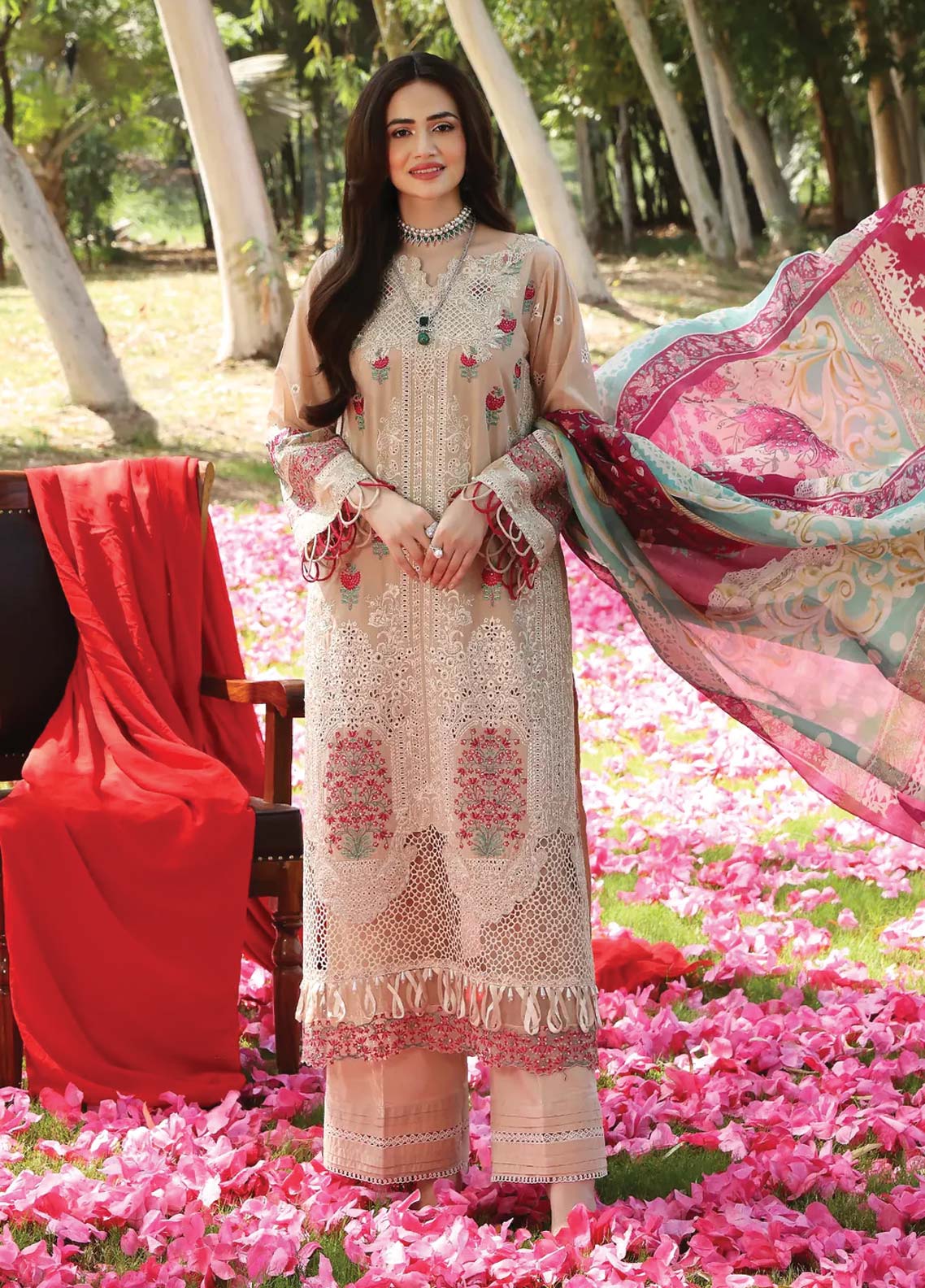 D#12 Elaf Festive Chikankari Collection 623 D#12 Elaf Festive Chikankari Collection 623