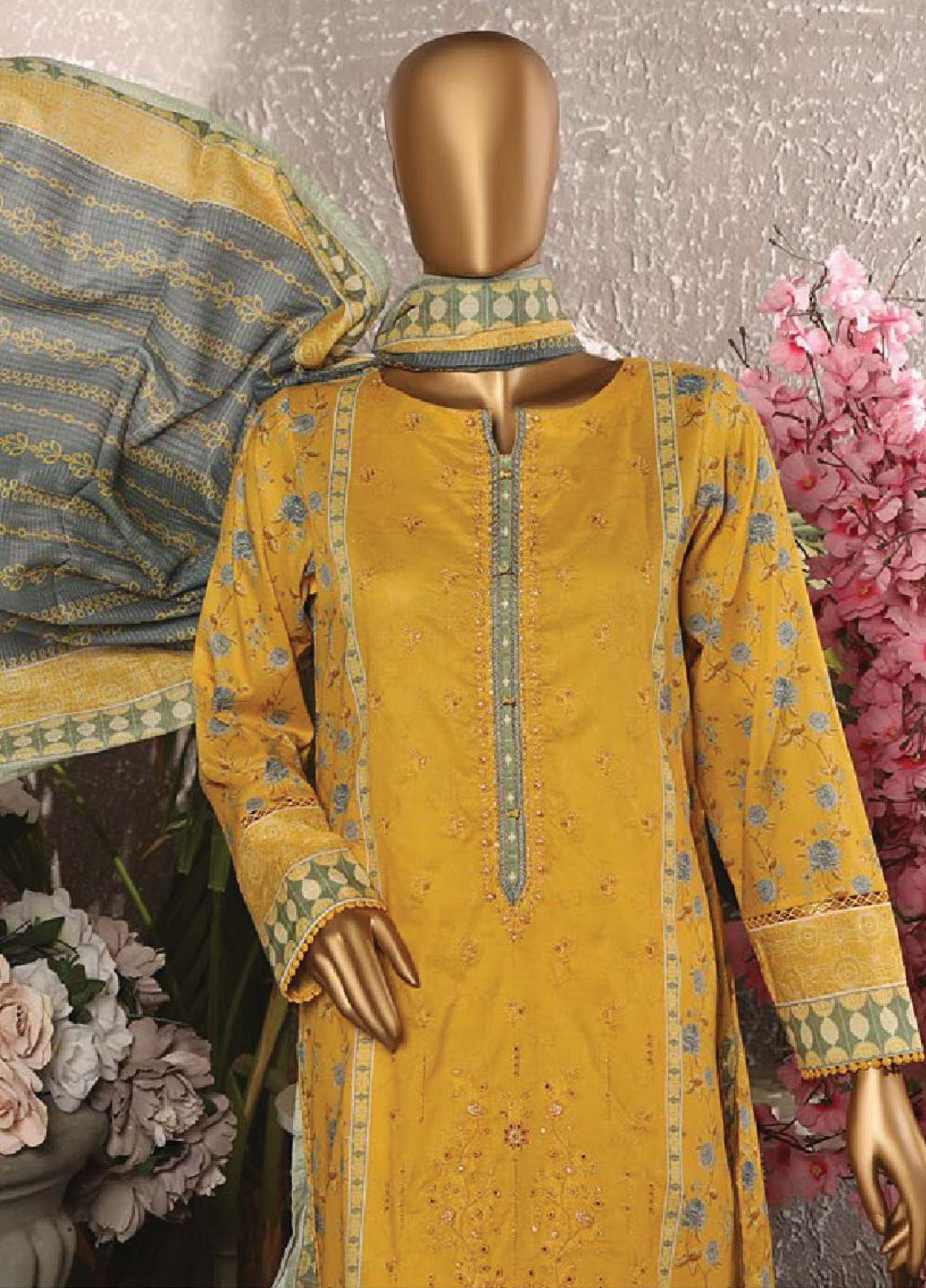 D#95 HZ Asasa Emb Lawn Collection 623 D#95 HZ Asasa Emb Lawn Collection 623