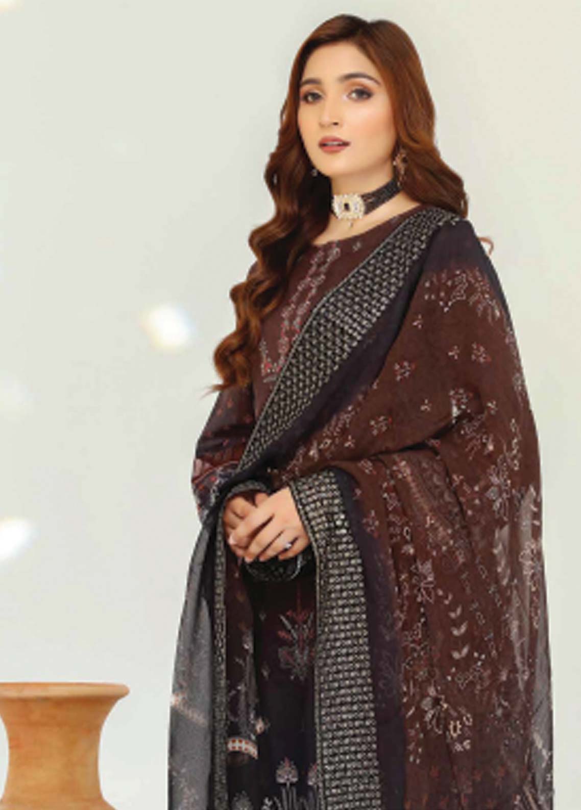 D#02 Abisha Digital Emb Lawn Collection 623 V-50 D#02 Abisha Digital Emb Lawn Collection 623 V-50