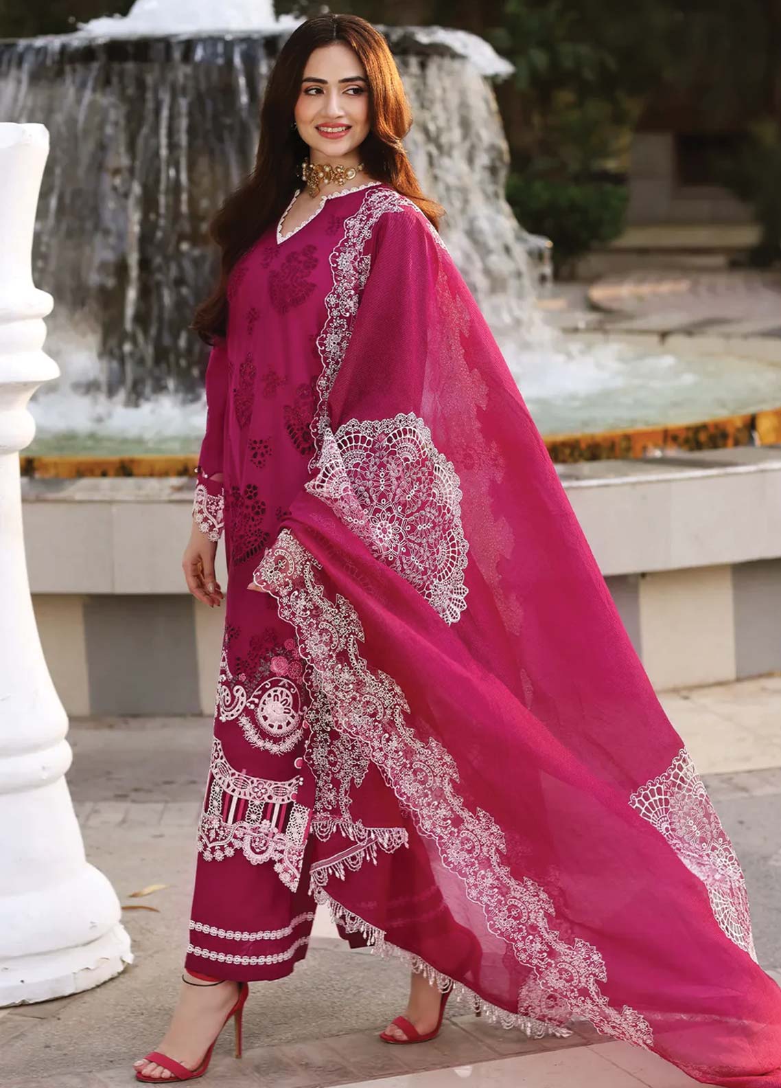 D#4A Elaf Festive Chikankari Collection 623 D#4A Elaf Festive Chikankari Collection 623