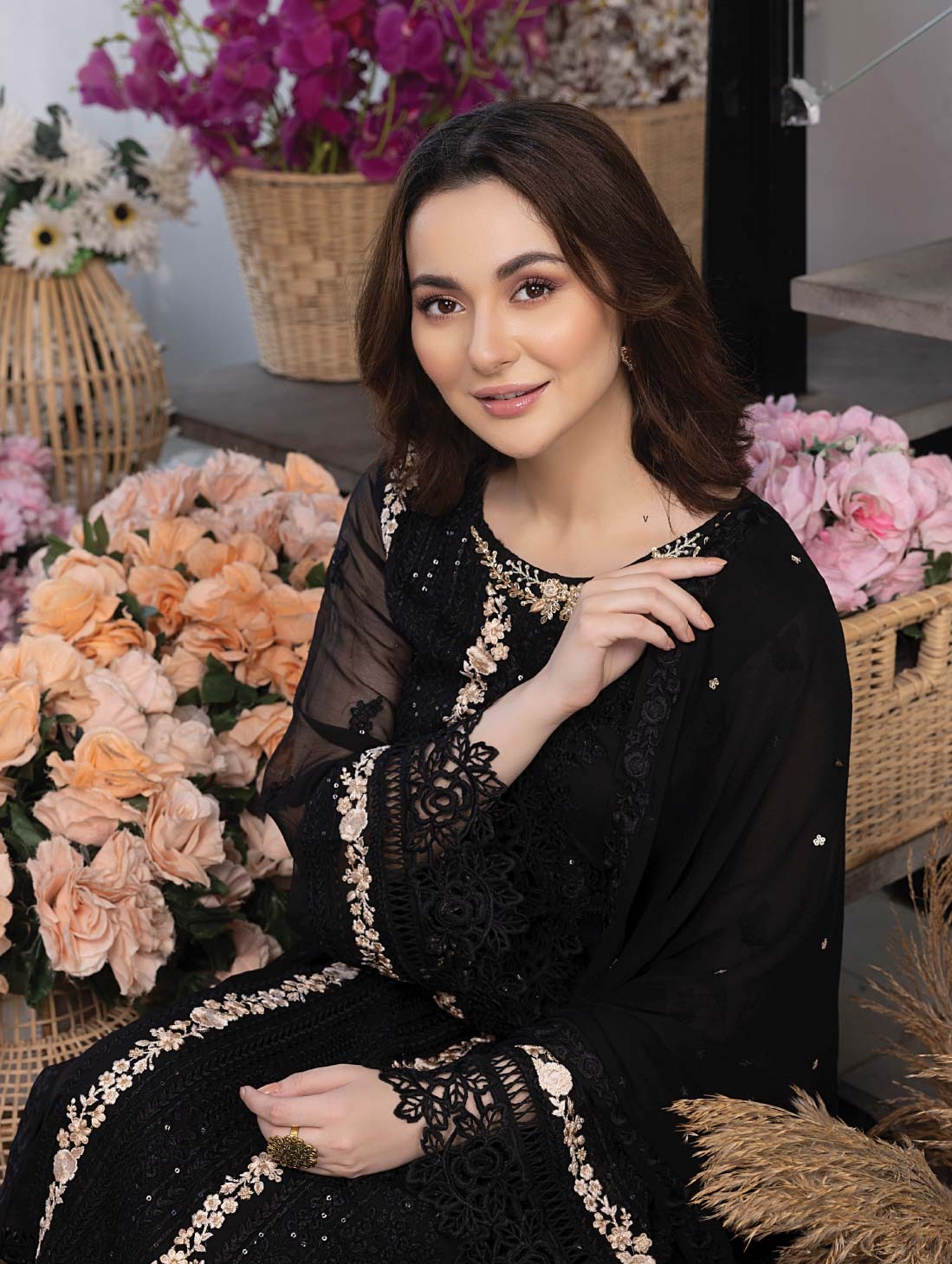 Azure Embroidered Chiffon Unstitched 3 Piece Suit - 24 Azure Embroidered Chiffon Unstitched 3 Piece Suit - 24