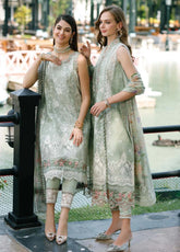 D#05 Noor By Saadia Asad Eid Handwork Schiffli Laserkari Collection 623