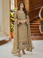 Ishq-e-Aatish By Emaan Adeel Embroidered Chiffon Unstitched 3 Piece Suit - 08