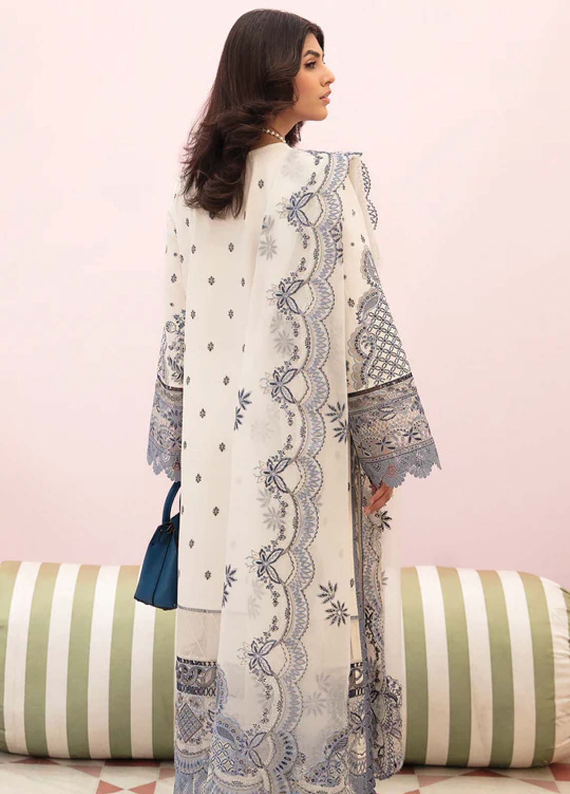 Afrozeh Embroidered Lawn Unstitched 3 Piece Suit - 05 Afrozeh Embroidered Lawn Unstitched 3 Piece Suit - 05