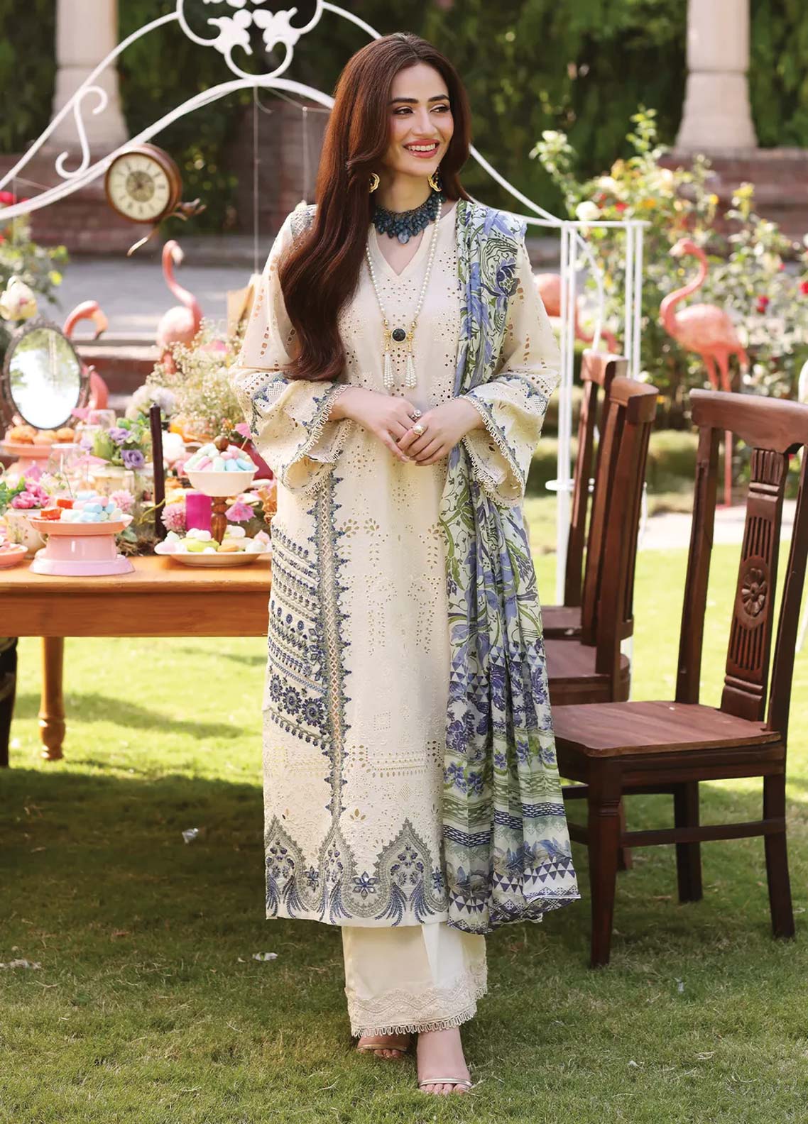 D#07 Elaf Festive Chikankari Collection 623 D#07 Elaf Festive Chikankari Collection 623