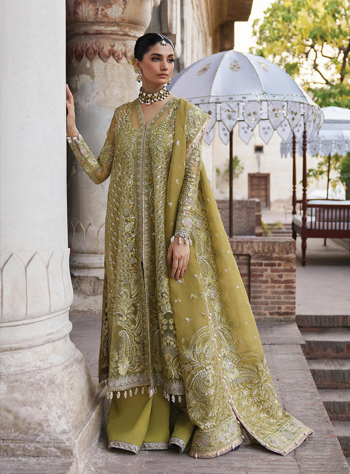 Afrozeh Embroidered Organza Unstitched 3 Piece Suit - 03 Afrozeh Embroidered Organza Unstitched 3 Piece Suit - 03