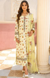 D#06 AlZohaib Sunshine Bloom Bamber Chikankari Dupatta Collection 523