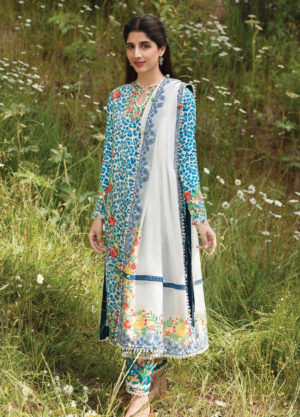 D#08 Zaha By Khadija Shah Festive Emb Lawn Collection 623 D#08 Zaha By Khadija Shah Festive Emb Lawn Collection 623