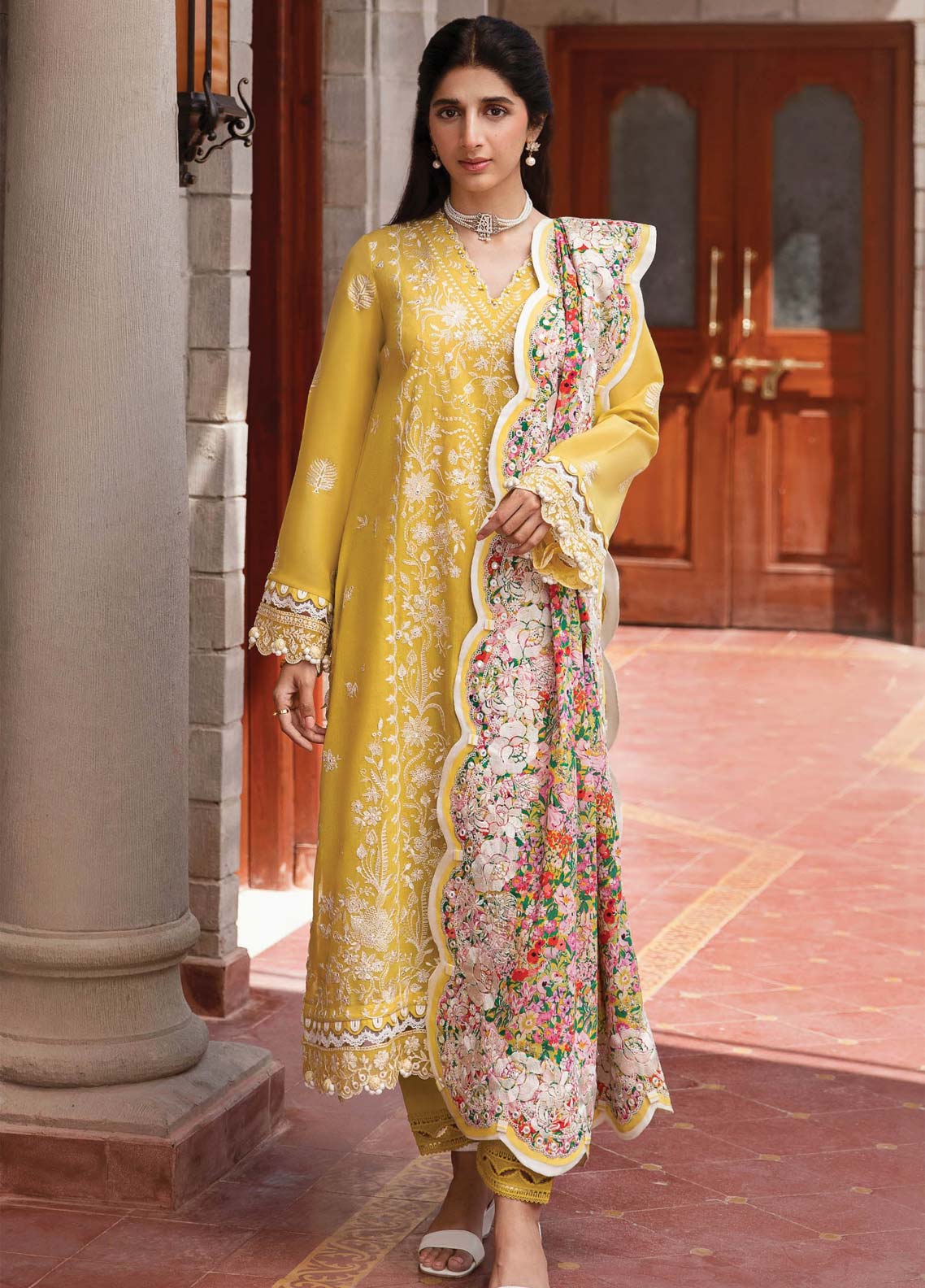 D#01 Zaha By Khadija Shah Festive Emb Lawn Collection 623 D#01 Zaha By Khadija Shah Festive Emb Lawn Collection 623