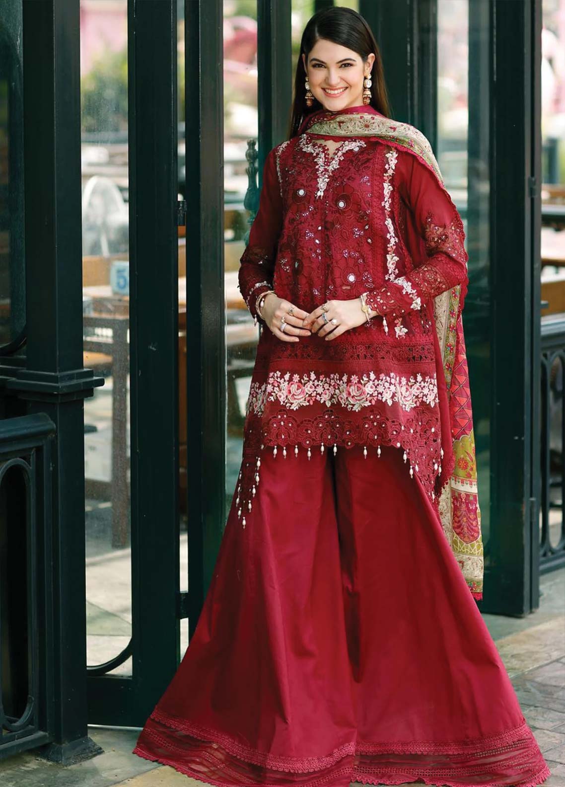 D#12 Noor By Saadia Asad Eid Handwork Schiffli Laserkari Collection 623 D#12 Noor By Saadia Asad Eid Handwork Schiffli Laserkari Collection 623