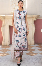 D#07 AlZohaib Sunshine Bloom Bamber Chikankari Dupatta Collection 523
