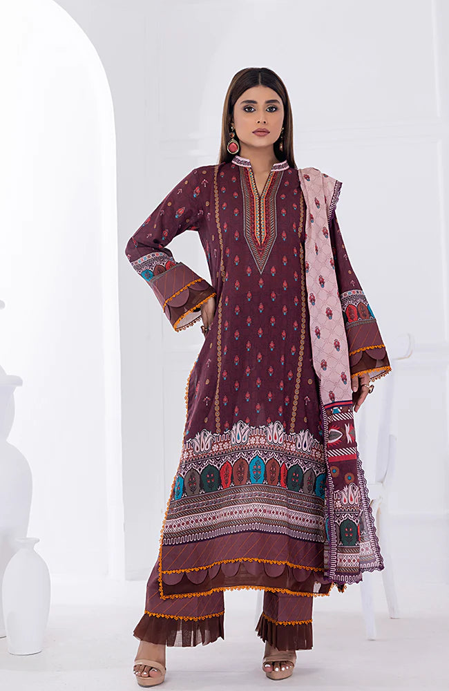 D#07 AlZohaib Anum Digital Printed Lawn Collection 523 V-2 D#07 AlZohaib Anum Digital Printed Lawn Collection 523 V-2