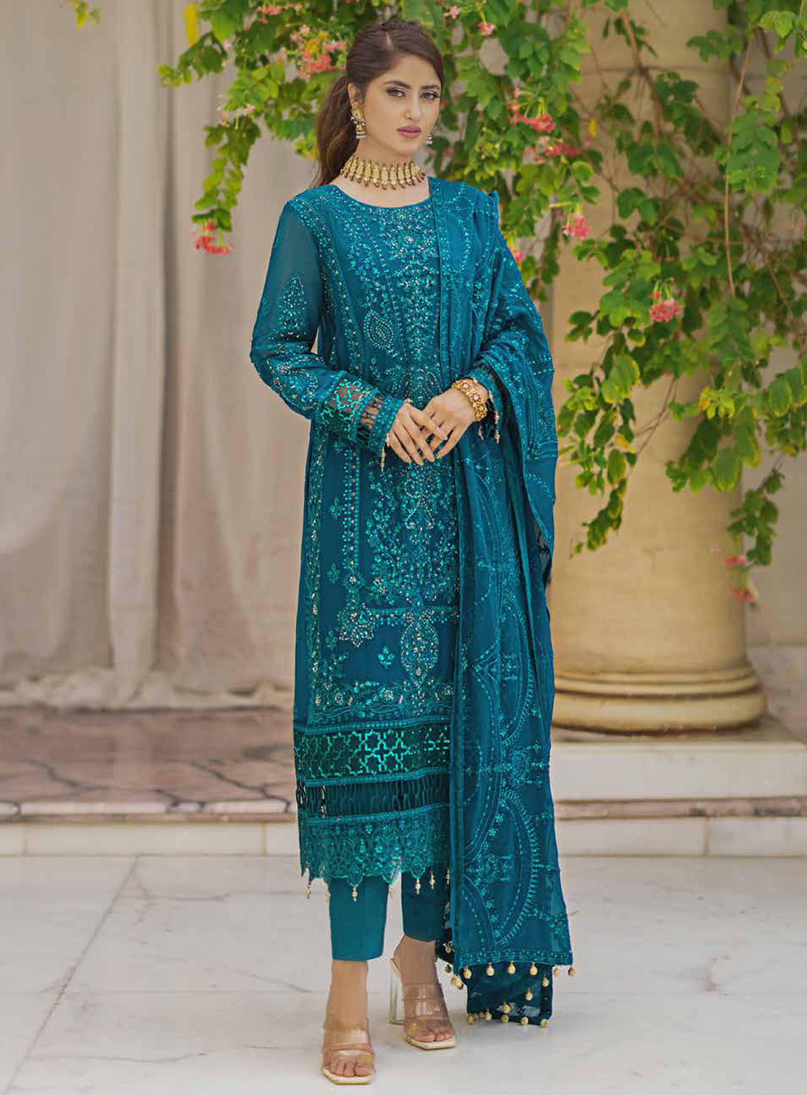 Ishq-e-Aatish By Emaan Adeel Embroidered Chiffon Unstitched 3 Piece Suit - 07 Ishq-e-Aatish By Emaan Adeel Embroidered Chiffon Unstitched 3 Piece Suit - 07
