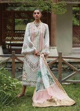 D#5A Crimson Luxury Emb Lawn Collection 623