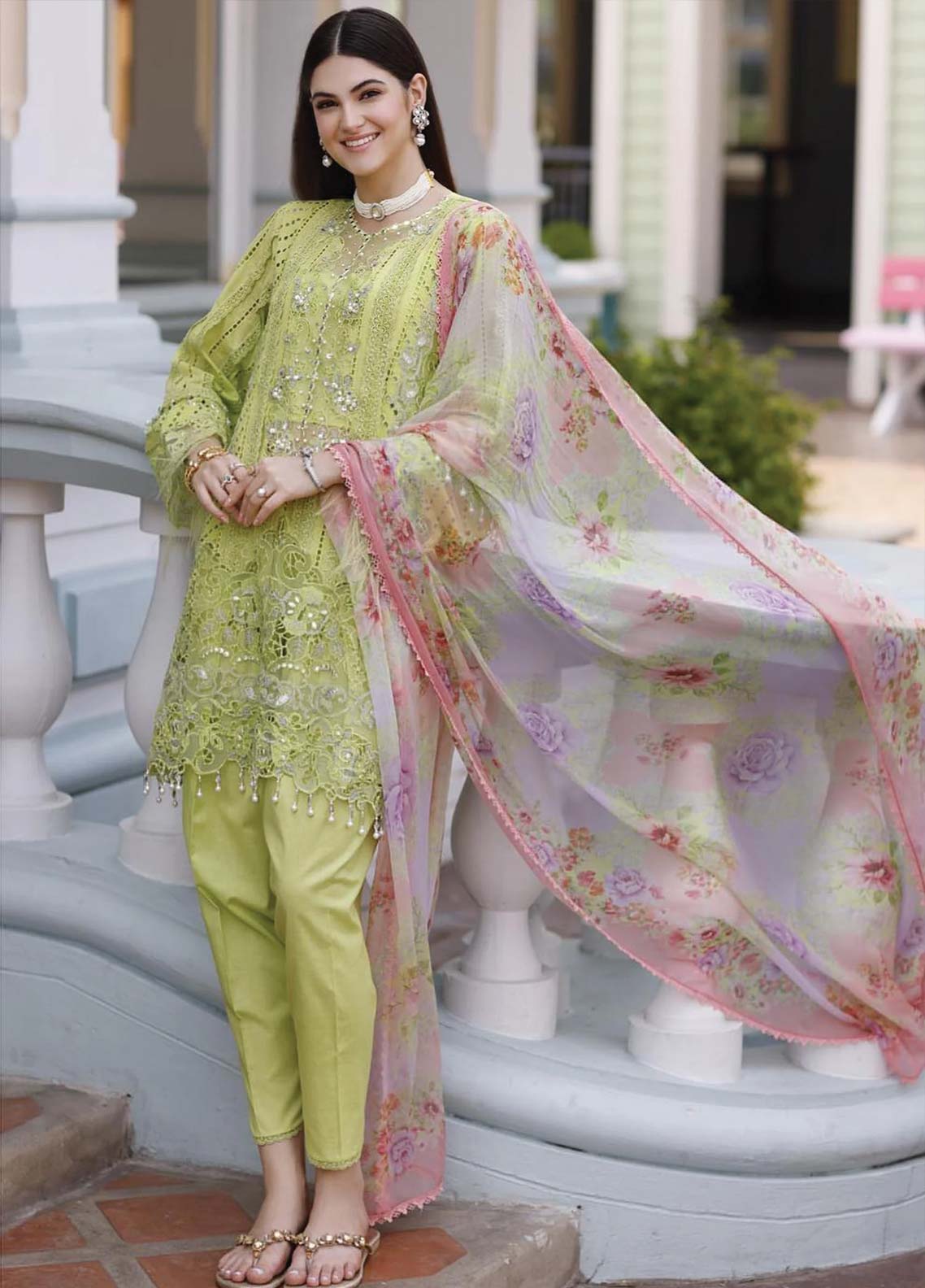 D#09 Noor By Saadia Asad Eid Handwork Schiffli Laserkari Collection 623 D#09 Noor By Saadia Asad Eid Handwork Schiffli Laserkari Collection 623