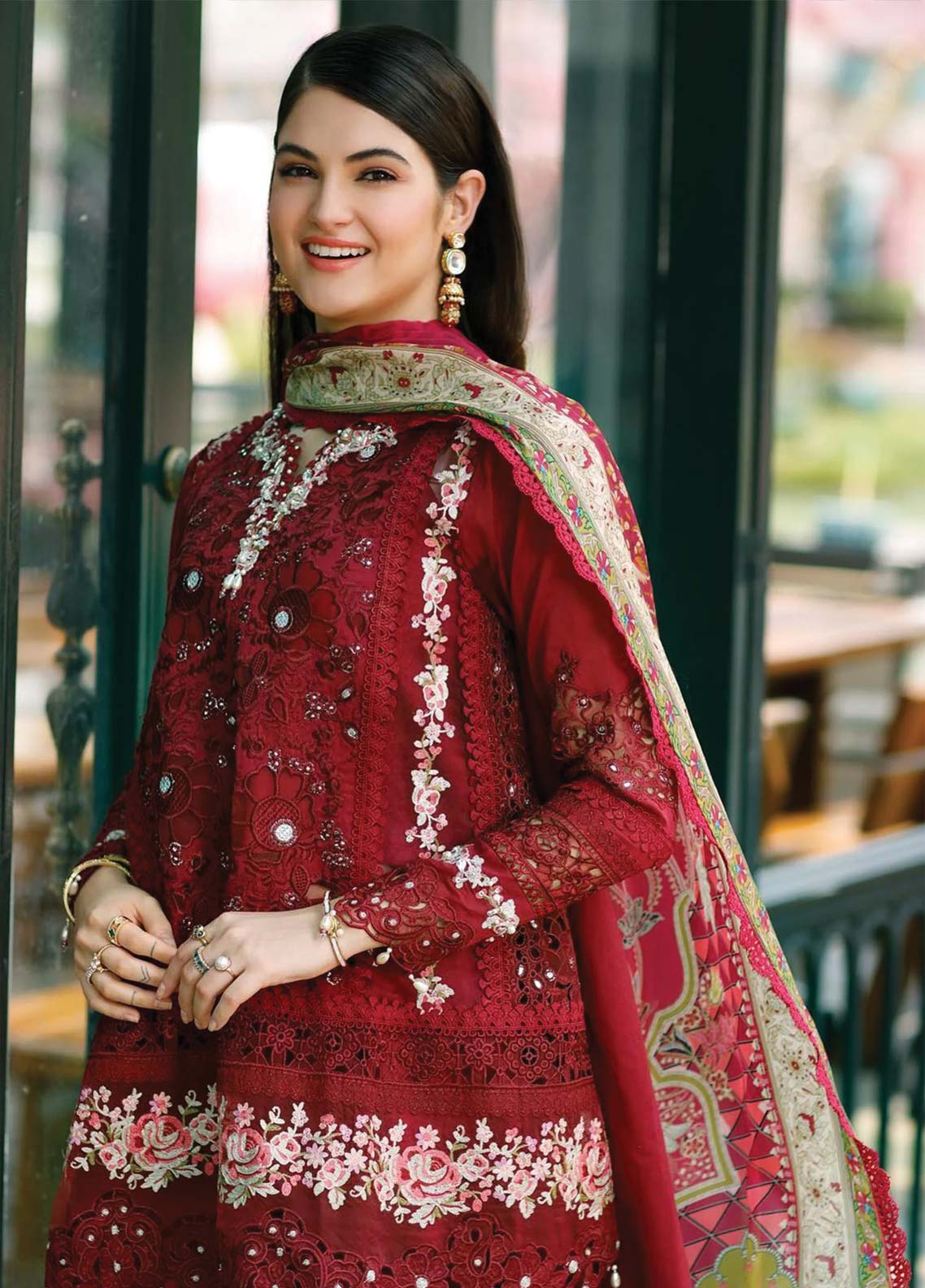 D#12 Noor By Saadia Asad Eid Handwork Schiffli Laserkari Collection 623 D#12 Noor By Saadia Asad Eid Handwork Schiffli Laserkari Collection 623