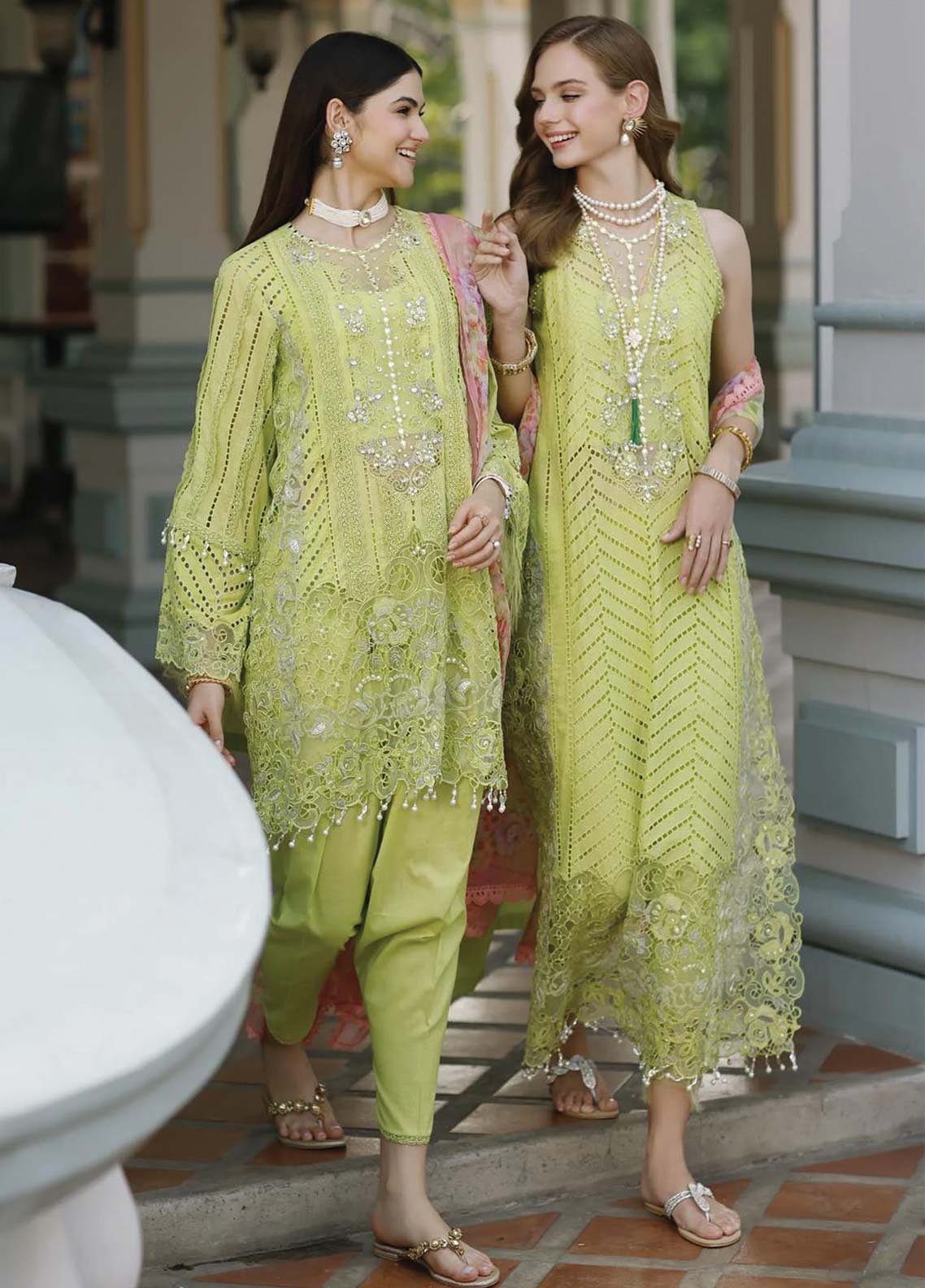 D#09 Noor By Saadia Asad Eid Handwork Schiffli Laserkari Collection 623 D#09 Noor By Saadia Asad Eid Handwork Schiffli Laserkari Collection 623