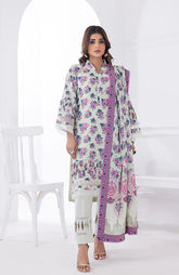 D#09 AlZohaib Anum Digital Printed Lawn Collection 523 V-2