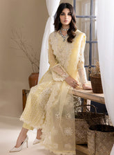 Iznik Embroidered Chiffon Unstitched 3 Piece Suit - 23