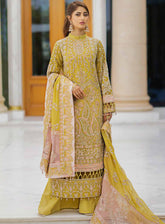 Ishq-e-Aatish By Emaan Adeel Embroidered Chiffon Unstitched 3 Piece Suit - 06