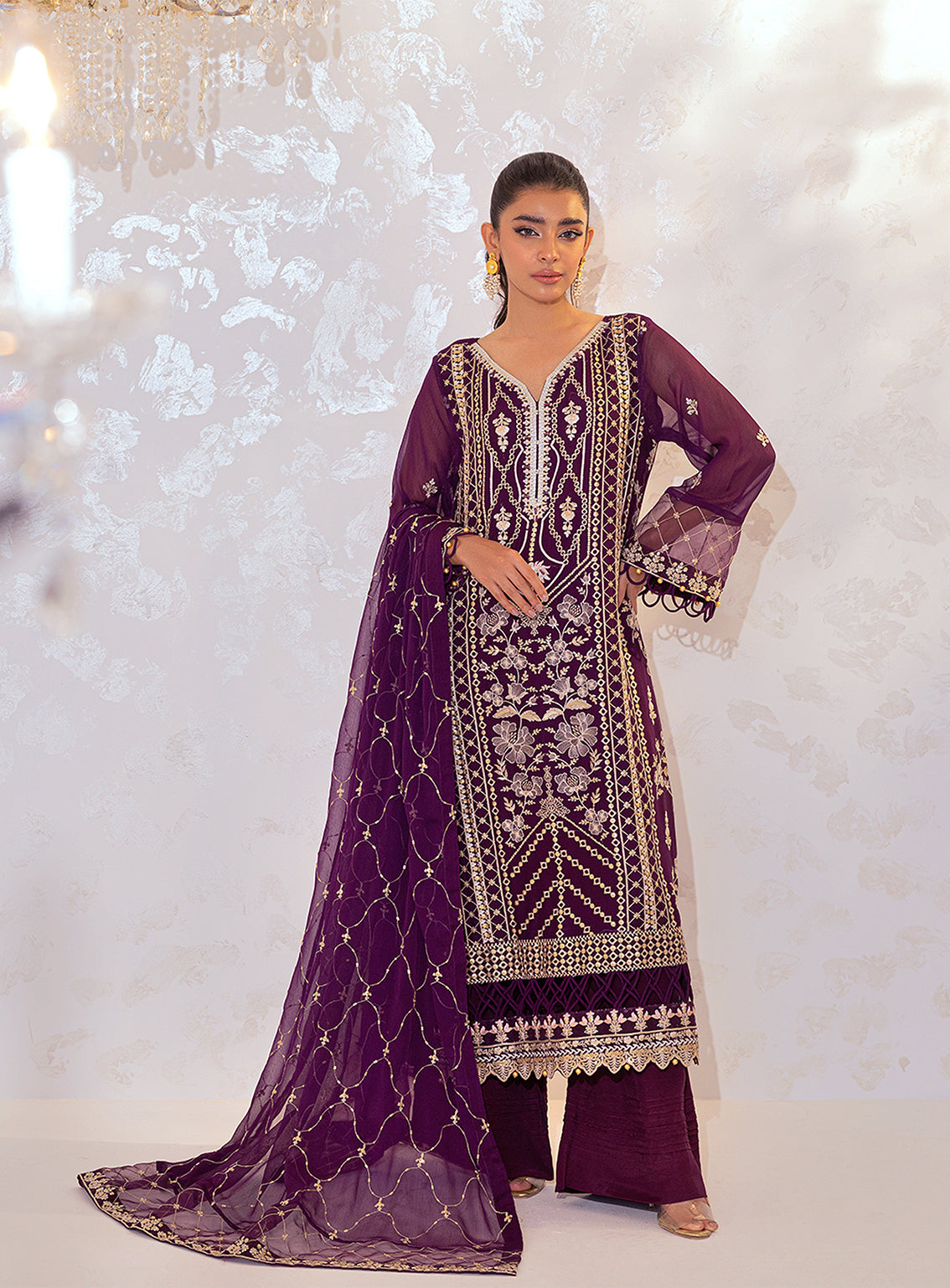 D#071 Shamooz Seher Luxury Emb Chiffon Collection 923 D#071 Shamooz Seher Luxury Emb Chiffon Collection 923