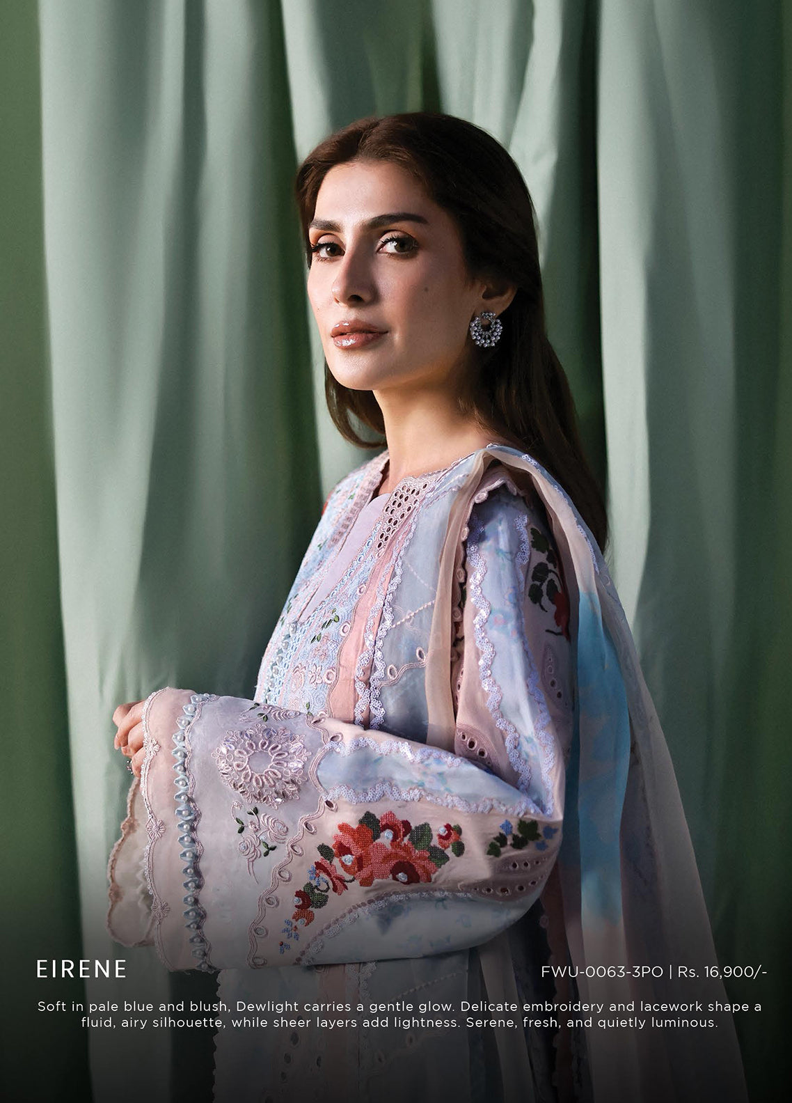 A-Lawn By Afrozeh Luxury Embroidered Lawn 3 Piece Unstitched Suit AF26ALLE D-FWU-0063 EIRENE A-Lawn By Afrozeh Luxury Embroidered Lawn 3 Piece Unstitched Suit AF26ALLE D-FWU-0063 EIRENE