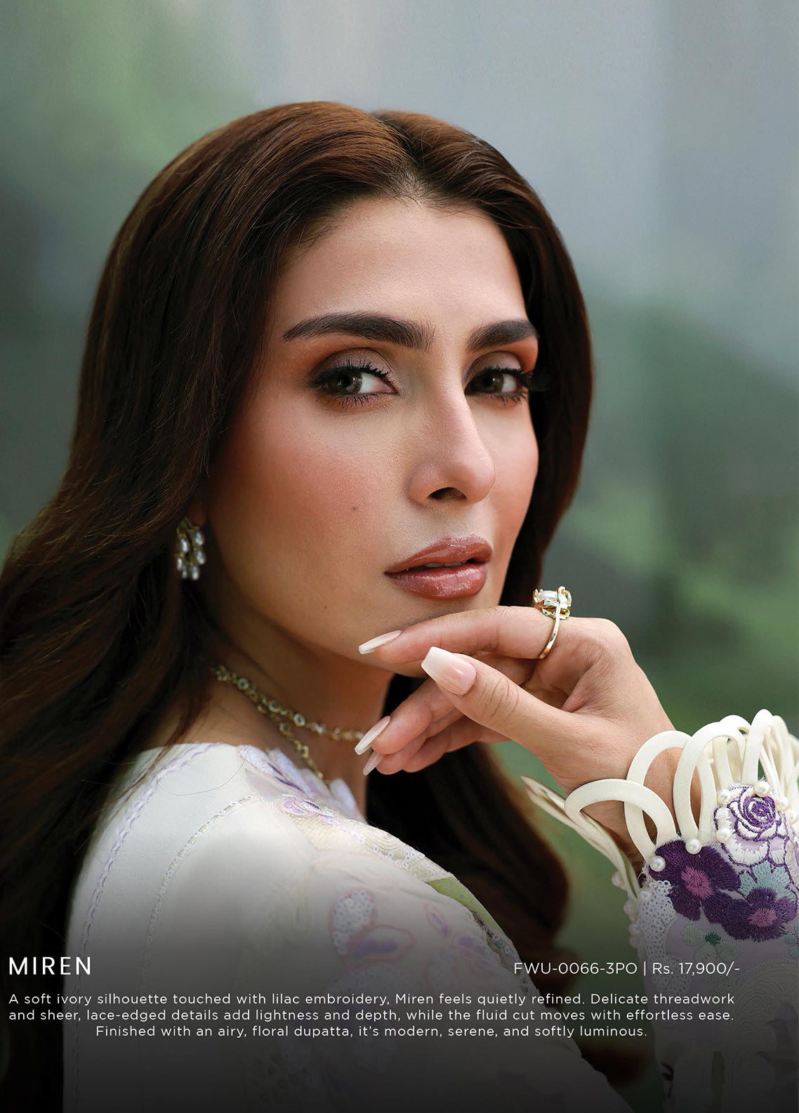 A-Lawn By Afrozeh Luxury Embroidered Lawn 3 Piece Unstitched Suit AF26ALLE D-FWU-0066 MIREN A-Lawn By Afrozeh Luxury Embroidered Lawn 3 Piece Unstitched Suit AF26ALLE D-FWU-0066 MIREN