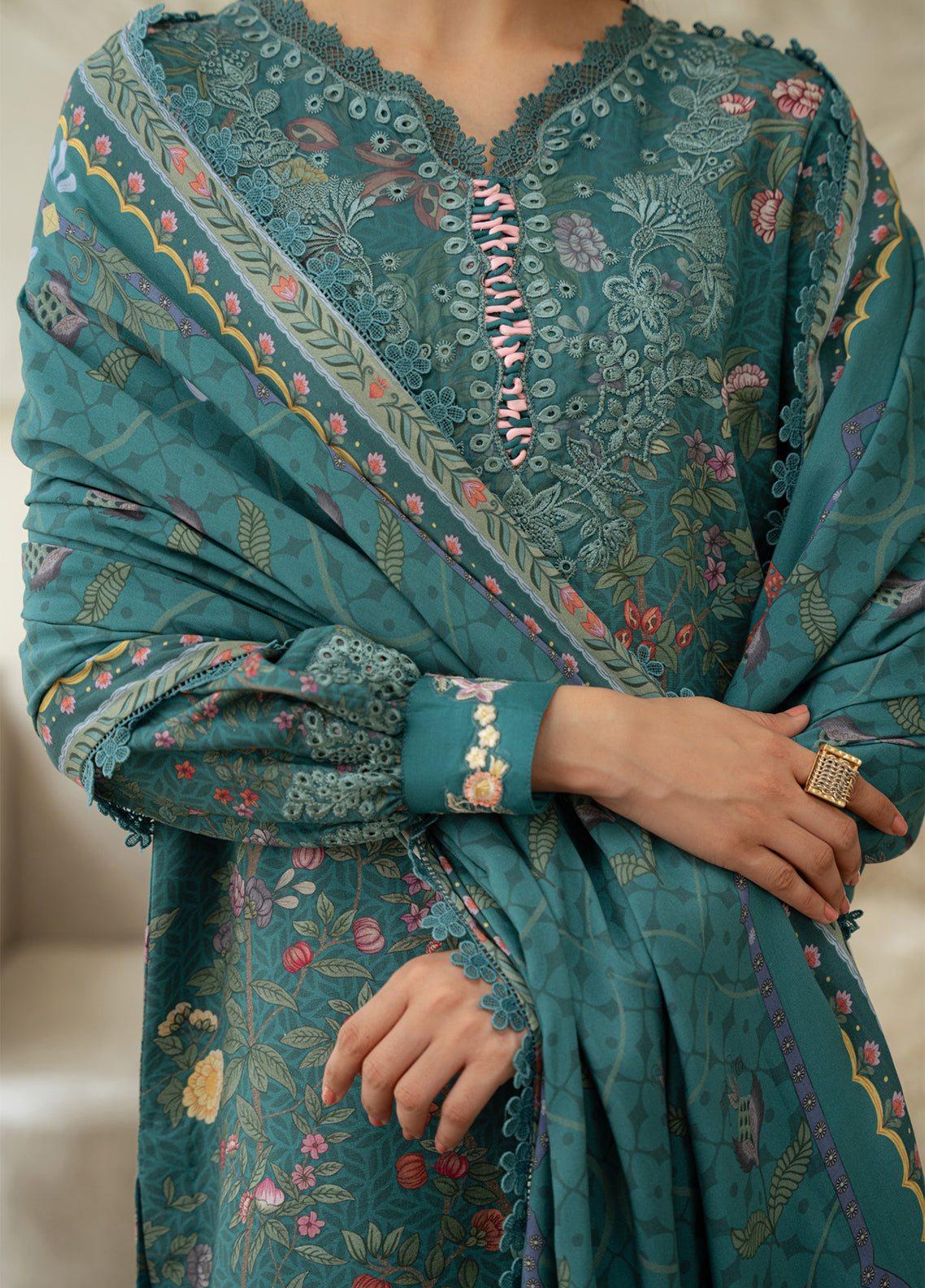Aabyaan Luxury Embroidered Linen 3 Piece Unstitched Suit ABY26PLL D-AK-04 ISLA Aabyaan Luxury Embroidered Linen 3 Piece Unstitched Suit ABY26PLL D-AK-04 ISLA