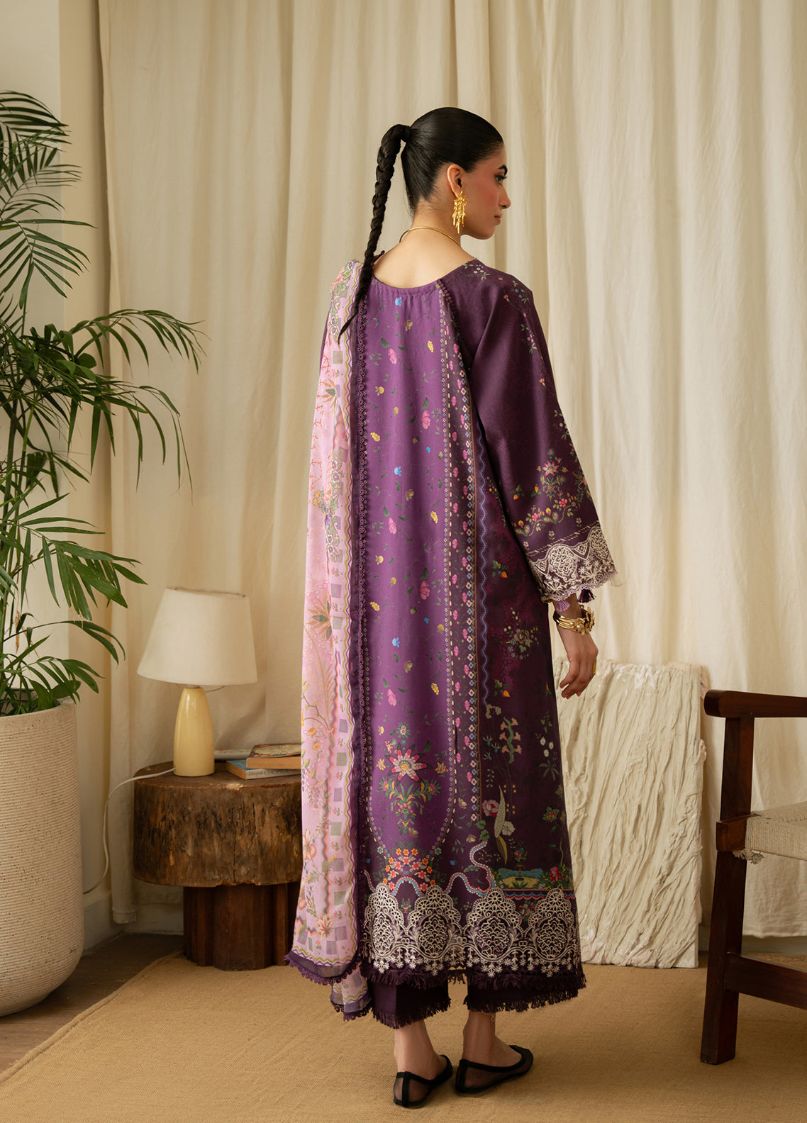 Aabyaan Luxury Embroidered Linen 3 Piece Unstitched Suit ABY26PLL D-AK-05 AMELINE Aabyaan Luxury Embroidered Linen 3 Piece Unstitched Suit ABY26PLL D-AK-05 AMELINE