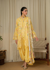 Aabyaan Luxury Embroidered Linen 3 Piece Unstitched Suit ABY26PLL D-AK-06 MARIGOLD