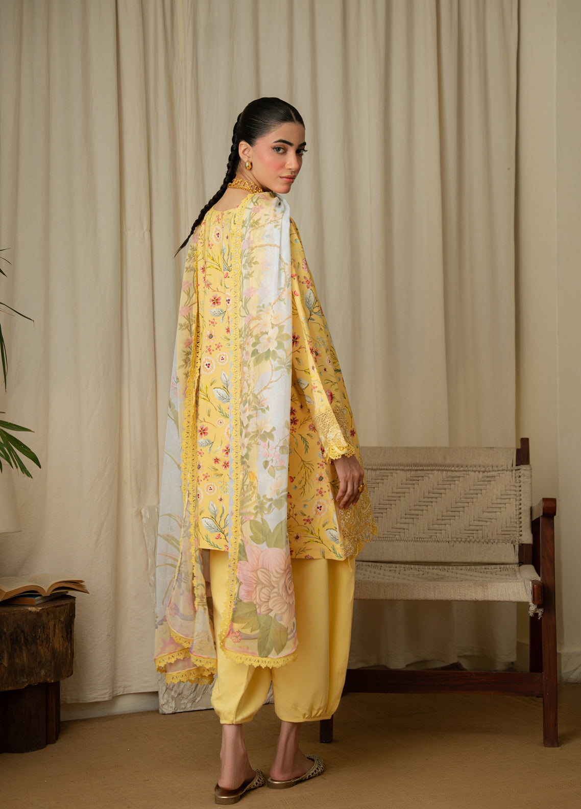 Aabyaan Luxury Embroidered Linen 3 Piece Unstitched Suit ABY26PLL D-AK-06 MARIGOLD Aabyaan Luxury Embroidered Linen 3 Piece Unstitched Suit ABY26PLL D-AK-06 MARIGOLD