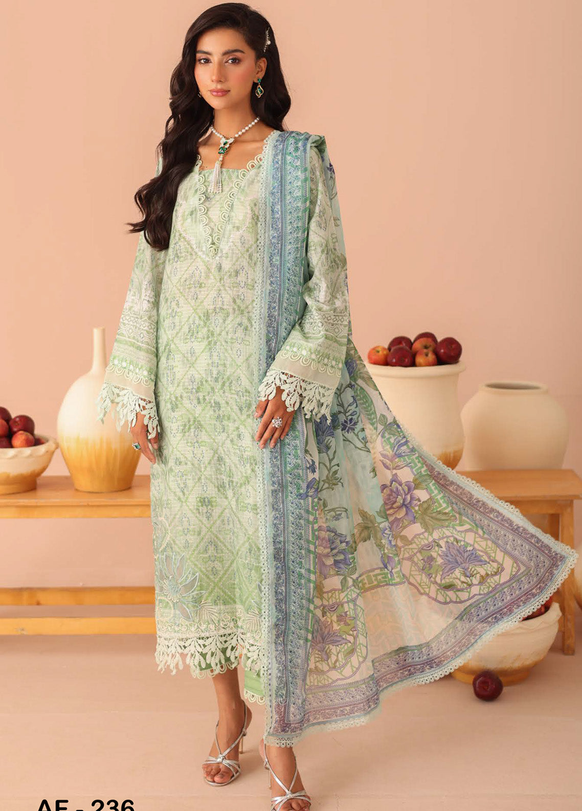Aafreen By Riaz Arts Embroidered Lawn Suits Unstitched 3 Piece - RA25EL AF-236 Aafreen By Riaz Arts Embroidered Lawn Suits Unstitched 3 Piece - RA25EL AF-236