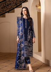 Aaina By Alizeh Fashion Embroidered Raw Silk 3 Piece Unstitched Suit AF26ARLE D-2238 BANO