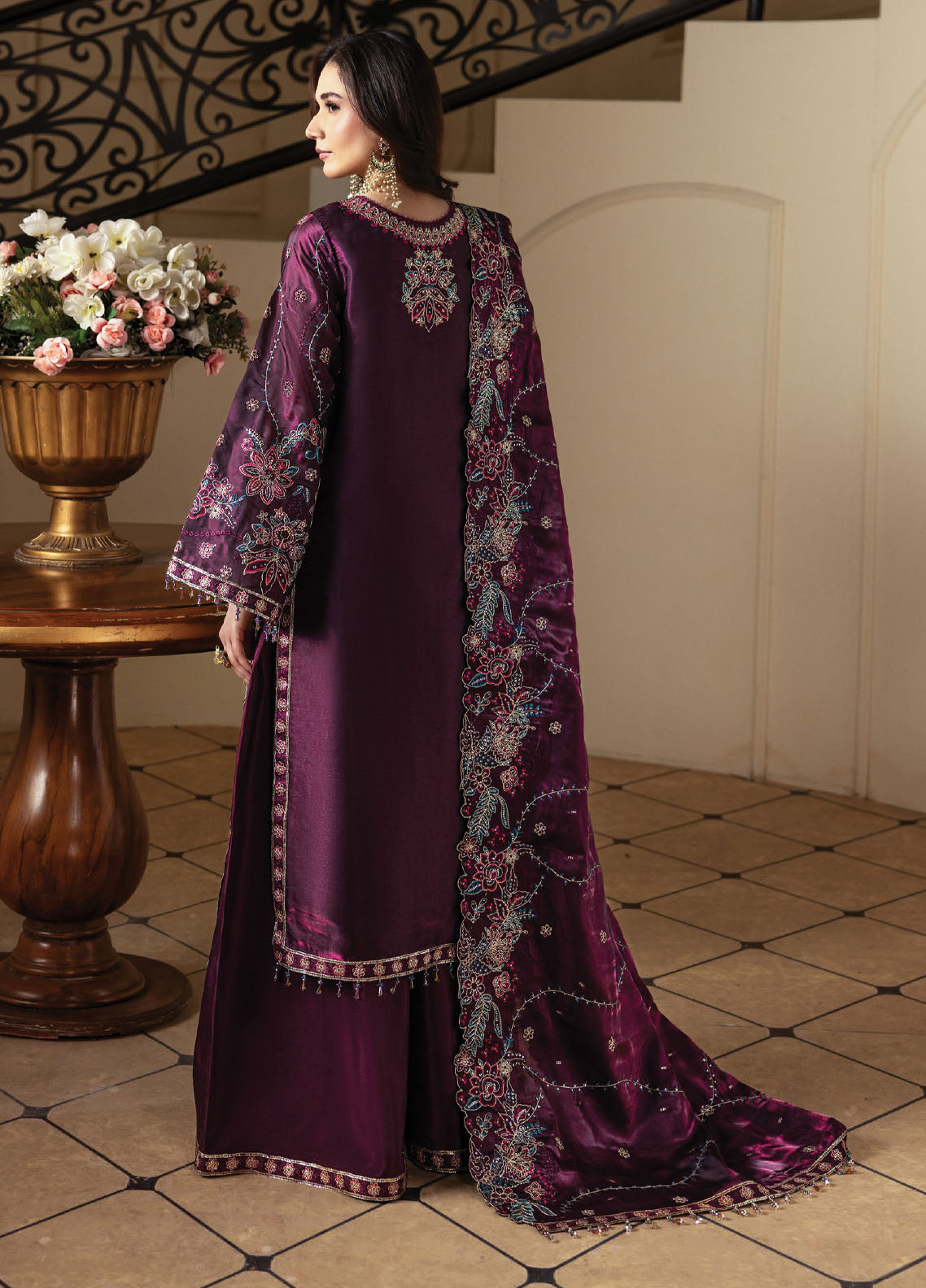 Aaina By Alizeh Fashion Embroidered Raw Silk 3 Piece Unstitched Suit AF26ARLE D-2242 MELISA Aaina By Alizeh Fashion Embroidered Raw Silk 3 Piece Unstitched Suit AF26ARLE D-2242 MELISA