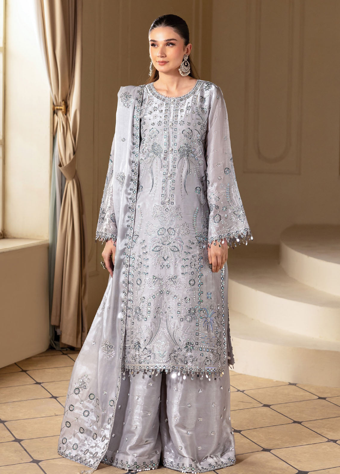 Aaina By Alizeh Fashion Embroidered Raw Silk 3 Piece Unstitched Suit AF26ARLE D-2245 SAFIRA Aaina By Alizeh Fashion Embroidered Raw Silk 3 Piece Unstitched Suit AF26ARLE D-2245 SAFIRA