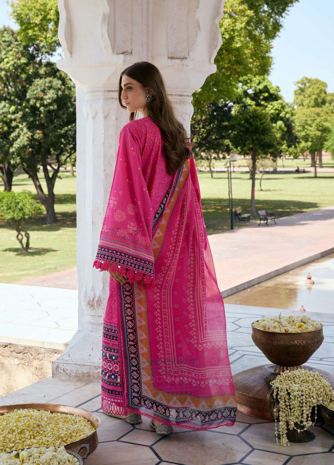 Aangan By Kahf Printed Lawn 3 Piece Unstitched Suit KHF25APC D-4B GULNAR Aangan By Kahf Printed Lawn 3 Piece Unstitched Suit KHF25APC D-4B GULNAR