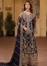 Aarzu By Maryam's Embroidered Chiffon 3 Piece Unstitched Suit MY26AV5 D-A-1103 ATSHI