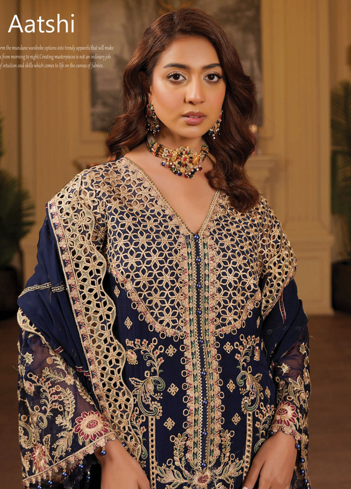 Aarzu By Maryam's Embroidered Chiffon 3 Piece Unstitched Suit MY26AV5 D-A-1103 ATSHI Aarzu By Maryam's Embroidered Chiffon 3 Piece Unstitched Suit MY26AV5 D-A-1103 ATSHI