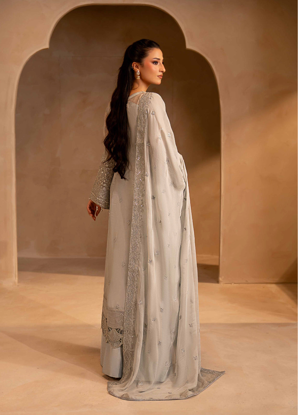 Aarzu By Maryam's Festive Embroidered Chiffon 3 Piece Unstitched Suit MY26AV7 D-A-13002 Aarzu By Maryam's Festive Embroidered Chiffon 3 Piece Unstitched Suit MY26AV7 D-A-13002