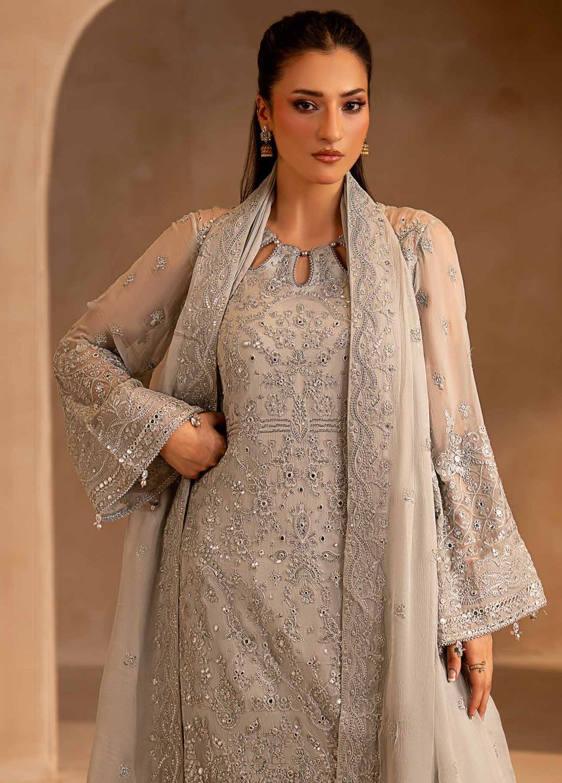 Aarzu By Maryam's Festive Embroidered Chiffon 3 Piece Unstitched Suit MY26AV7 D-A-13002 Aarzu By Maryam's Festive Embroidered Chiffon 3 Piece Unstitched Suit MY26AV7 D-A-13002