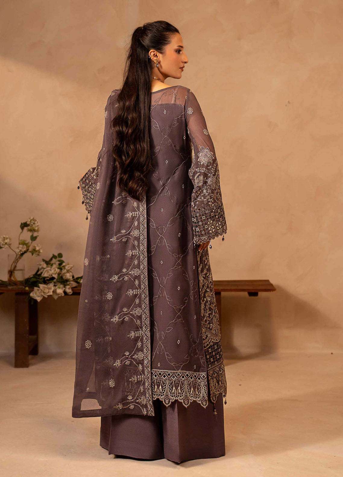 Aarzu By Maryam's Festive Embroidered Chiffon 3 Piece Unstitched Suit MY26AV7 D-A-13003 Aarzu By Maryam's Festive Embroidered Chiffon 3 Piece Unstitched Suit MY26AV7 D-A-13003