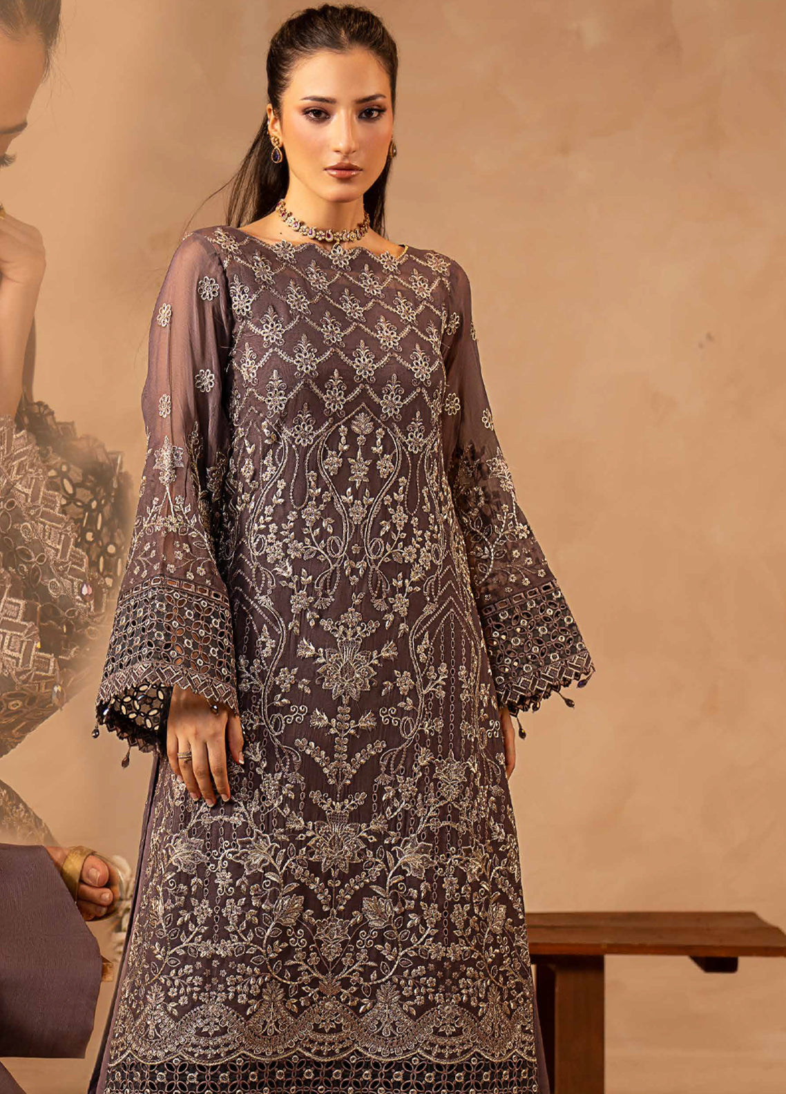 Aarzu By Maryam's Festive Embroidered Chiffon 3 Piece Unstitched Suit MY26AV7 D-A-13003 Aarzu By Maryam's Festive Embroidered Chiffon 3 Piece Unstitched Suit MY26AV7 D-A-13003