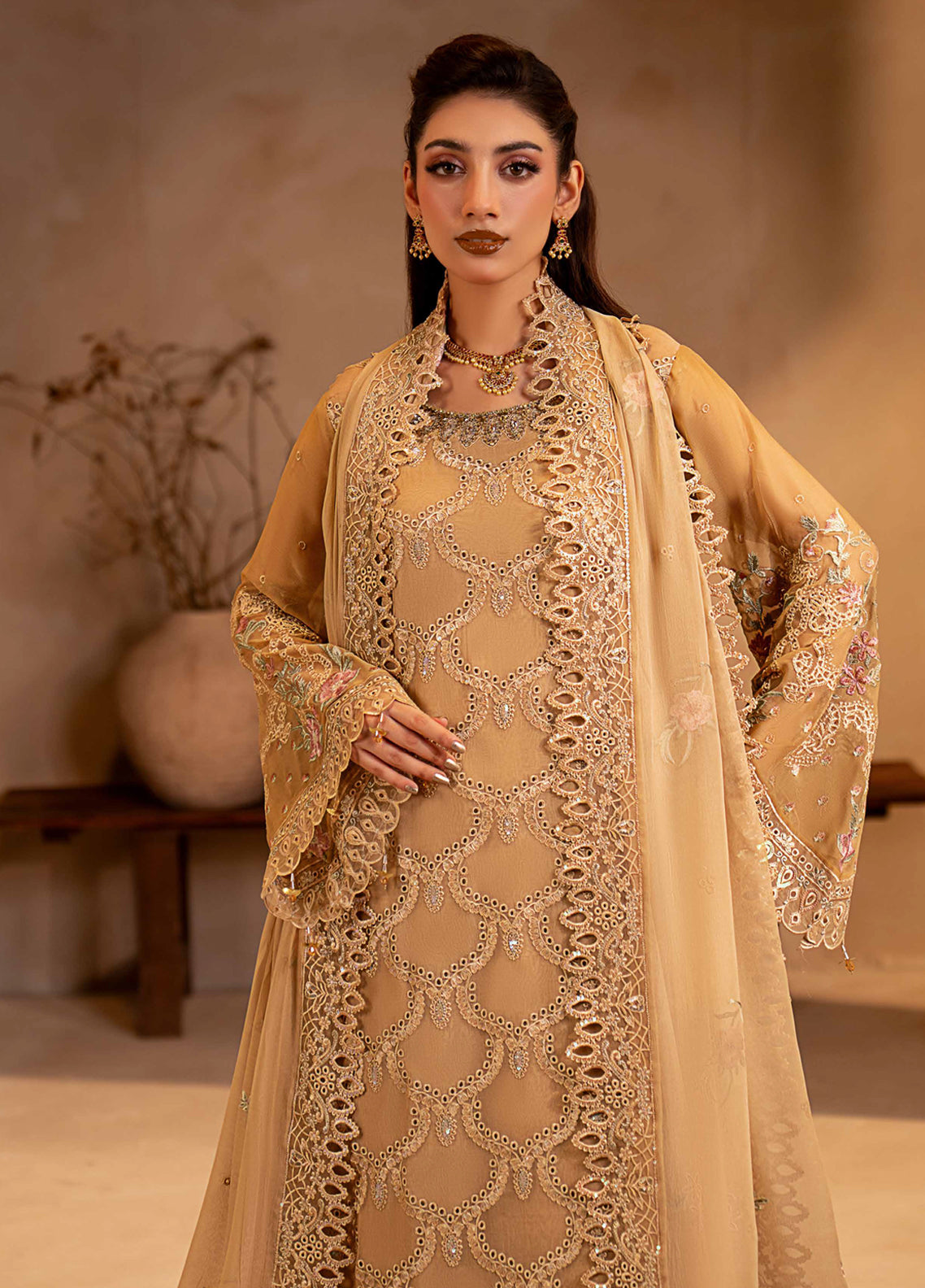 Aarzu By Maryam's Festive Embroidered Chiffon 3 Piece Unstitched Suit MY26AV7 D-A-13005 Aarzu By Maryam's Festive Embroidered Chiffon 3 Piece Unstitched Suit MY26AV7 D-A-13005