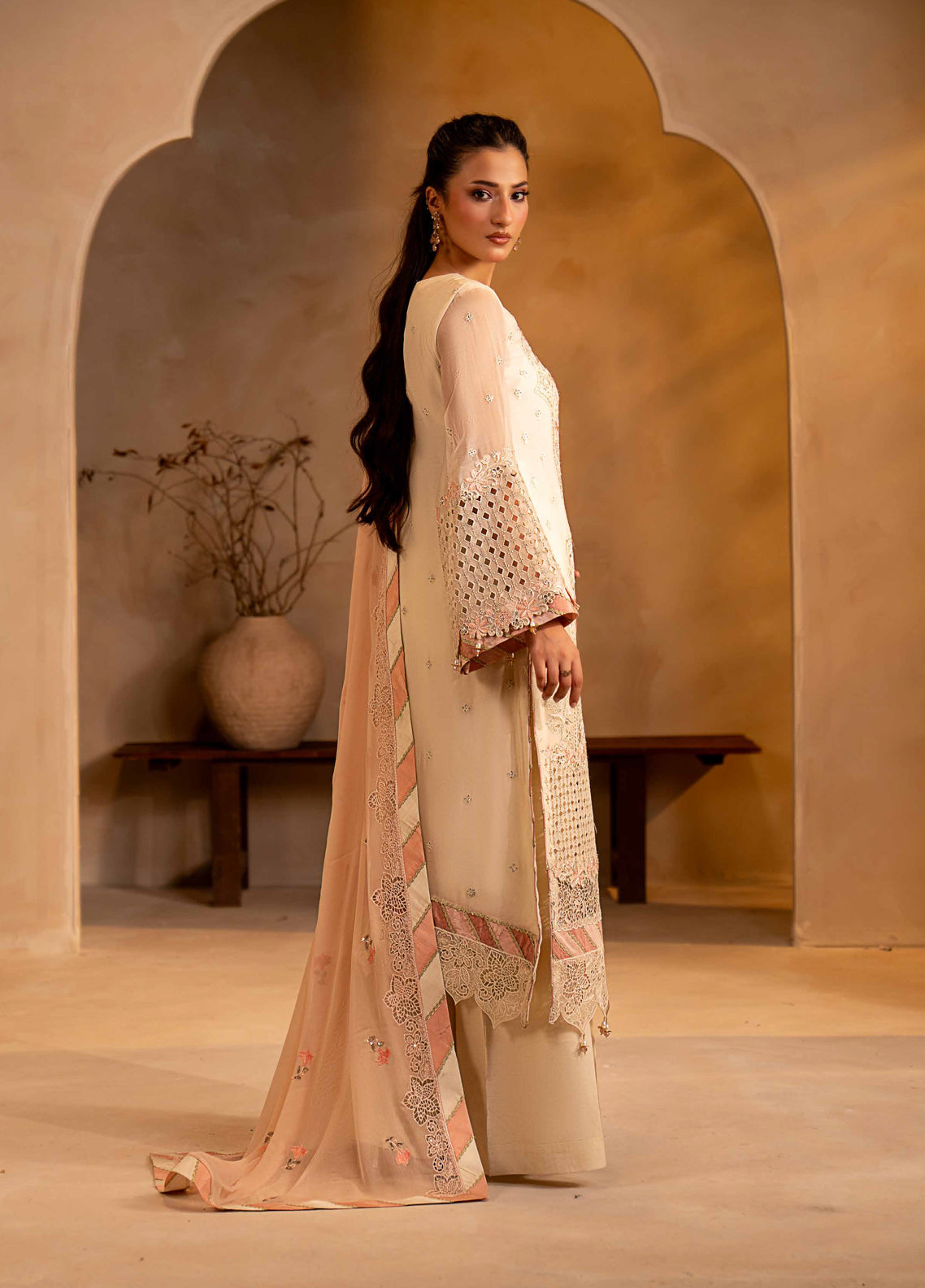Aarzu By Maryam's Festive Embroidered Chiffon 3 Piece Unstitched Suit MY26AV7 D-A-13006 Aarzu By Maryam's Festive Embroidered Chiffon 3 Piece Unstitched Suit MY26AV7 D-A-13006