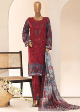 Aashkaar By HZ Textiles Embroidered Lawn 3 Piece Stitched Suit HZ26APELV1 D-068 L DARK
