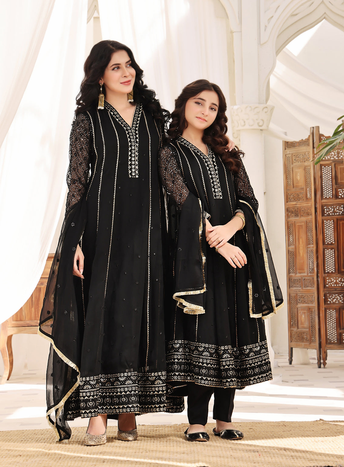 Abaan Zohan Embroidered Chiffon Suits Stitched 3 Piece - ABZO-006 KASHISH-BLACK Abaan Zohan Embroidered Chiffon Suits Stitched 3 Piece - ABZO-006 KASHISH-BLACK